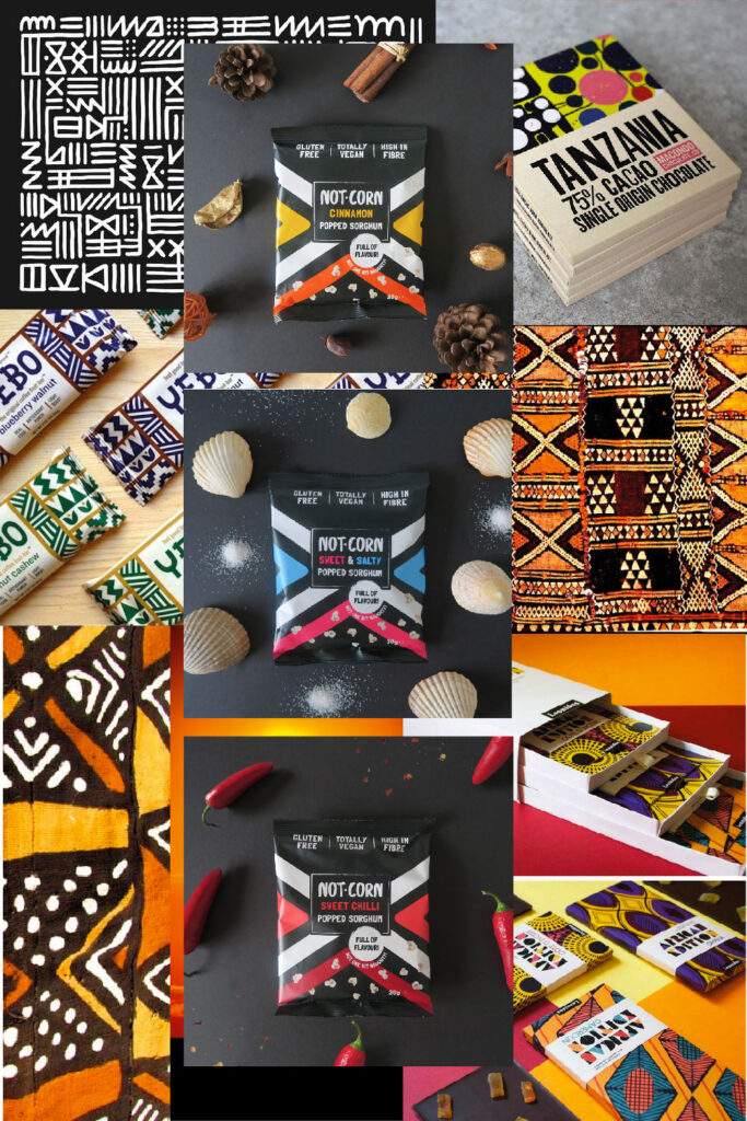 african pattern mood board
