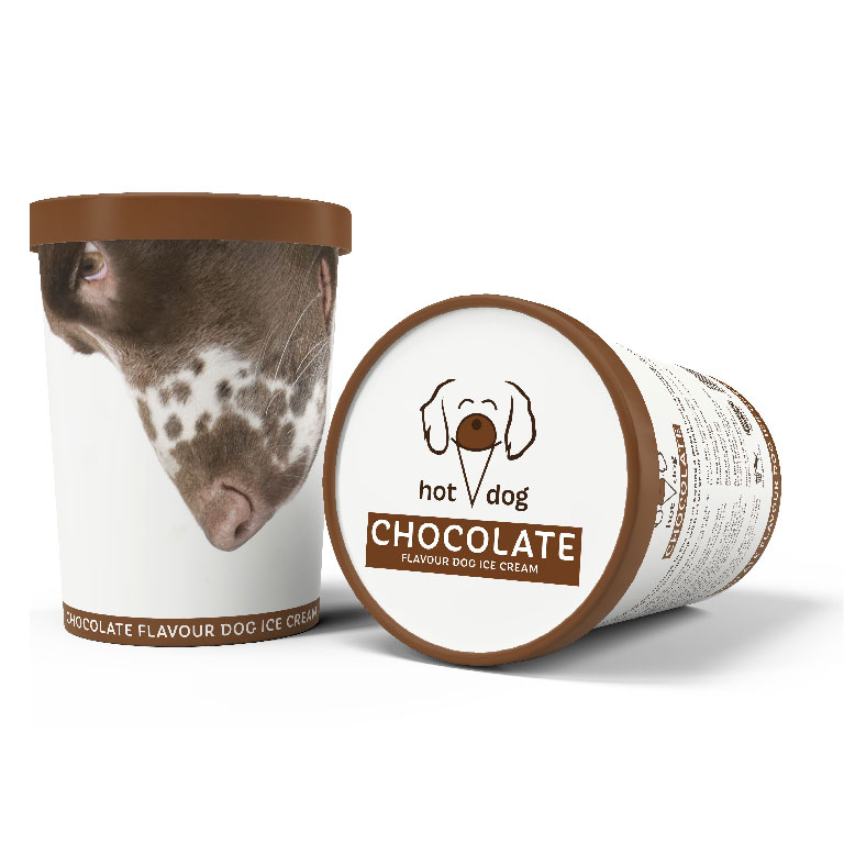 dog ice cream packaging design