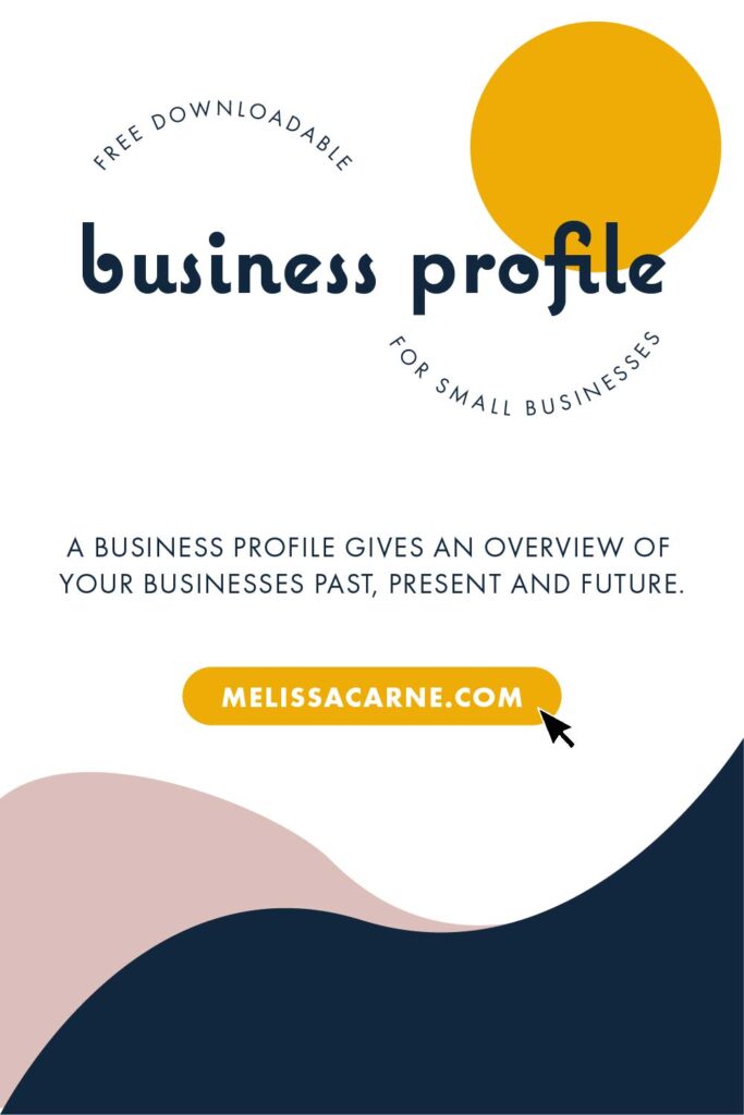 business profile template for small businesses