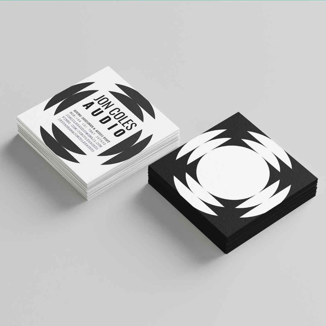 business card concept for sound designer